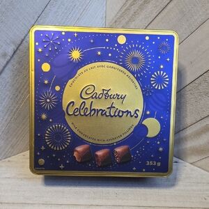Empty Cadbury Celebrations Tin